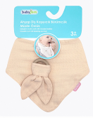 BabyJem Ahşap Diş Kaşıyıcılı Bürümcük Müslin Önlük 736 Somon