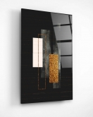 Gold & Black Cam Tablo 50x70