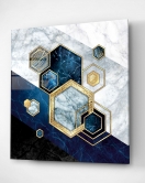 Marble Hexagon Cam Tablo