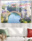 Mostar Köprüsü| Şehir Temalı Cam Tablo | 50x70 Cm