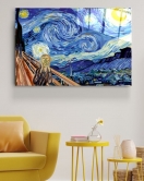 Digi-art Yıldızlı Gece Vincent Van Gogh Cam Tablo 70x110