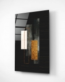 Gold & Black Cam Tablo 50x70