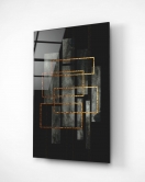 Digi-art Gold & Black Cam Tablo 70x110