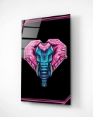 Digi-art Neon Elephant Cam Tablo 50x70