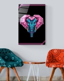 Digi-art Neon Elephant Cam Tablo 50x70