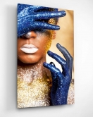 Gold & Blue Women Cam Tablo