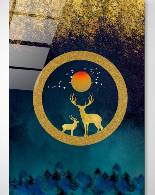 Digi-art Deer Cam Tablo 70x110