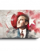 Mustafa Kemal Atatürk Sanatsal Cam Tablo