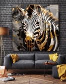 Zebra Sanatsal Cam Tablo