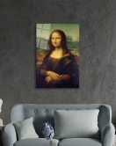 Mona Lisa Portresi Sanat Cam Tablo Ev ve Ofis Duvar Dekoru