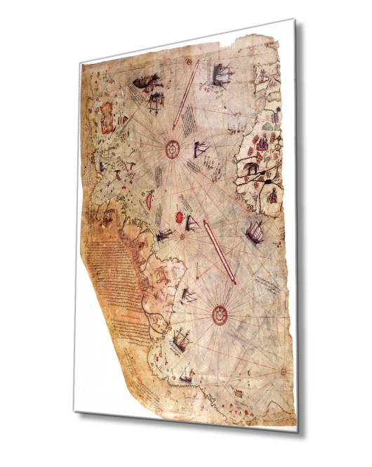 Piri Reis Haritası Cam Tablo, Piri Reis Map