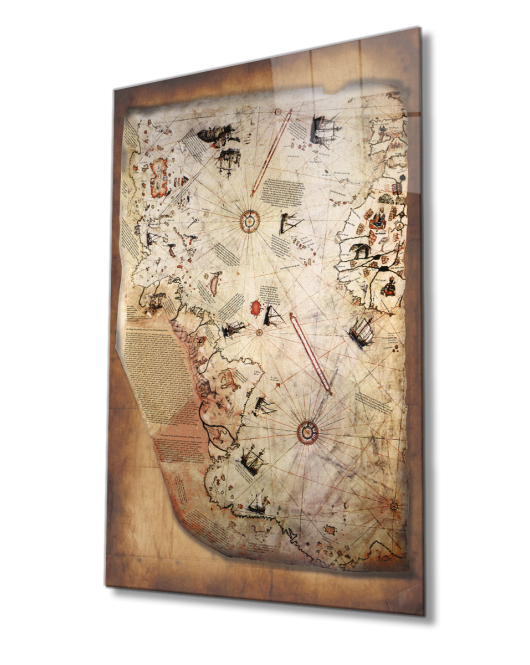 Piri Reis Haritası Cam Tablo, Piri Reis Map