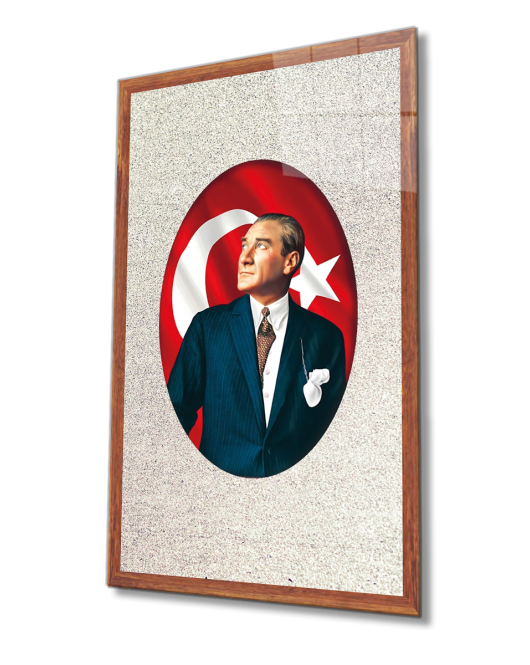 Çerçeveli Atatürk Cam Tablo