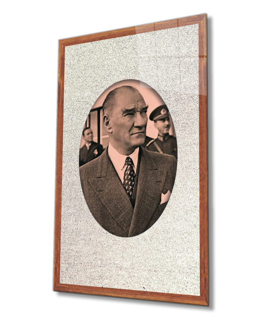 Çerçeveli Atatürk Cam Tablo