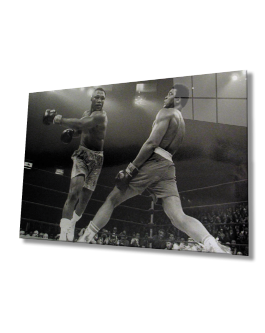 Siyah Beyaz İnsan Fotoğrafları Muhammet Ali Cam Tablo Muhammet Ali