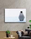 Penguen Cam Tablo Penguin Table