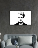 Kadınlar Frida Kahlo Cam Tablo