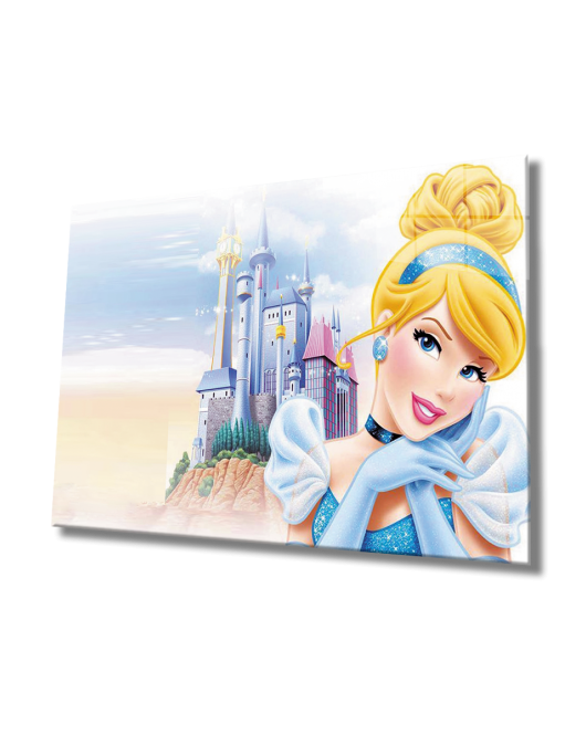 Kadınlar Sindirella Disney Cam Tablo ,Women Cinderella Disney