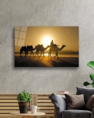 Gün Batımı Sahra Deve Sunset Sahara Camel Table