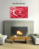 Türk Bayrağı Cam Tablo Turkish Flag