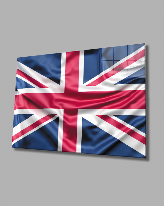 Birleşik Krallık Bayrağı Cam Tablo ,United Kingdom Flag