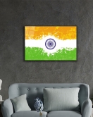 Hindistan Bayrağı Cam Tablo ,India Flag