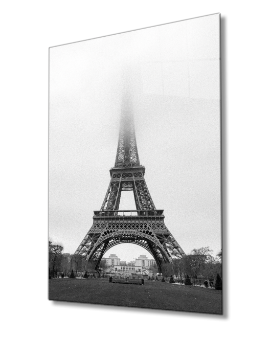 Paris Eyfel Kulesi Cam Tablo Eiffel