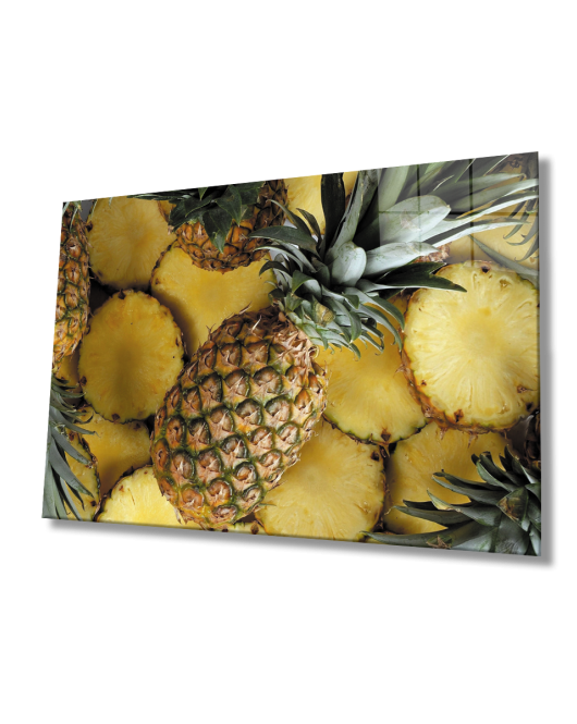 Ananas Meyve Cam Tablo Pineapple Fruit