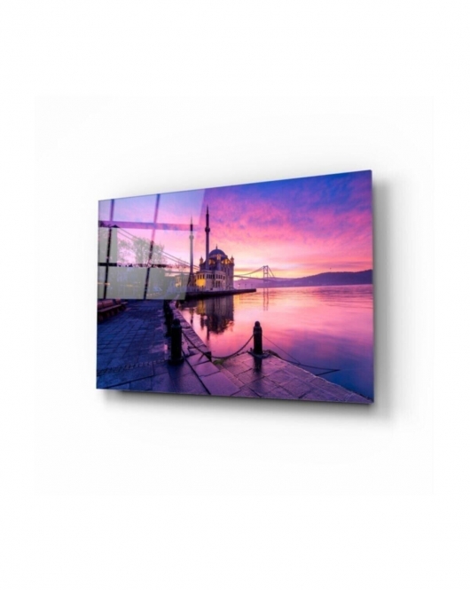 Istanbul Manzara Cam Tablo 50x70 Cm