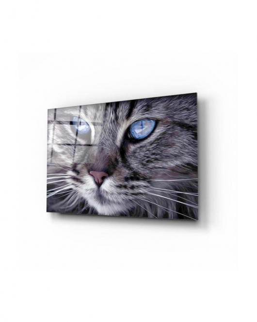 Kedi Cam Tablo 50x70 Cm