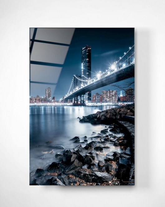 Manhattan Bridge, New York Cam Tablo 70x110