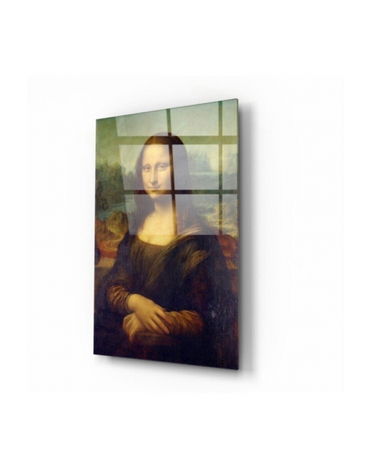 Mona Lisa Cam Tablo 50x70 Cm