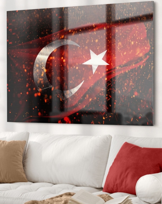 Türk Bayrağı |bayrak Temalı Tablo | 50x70 Cm