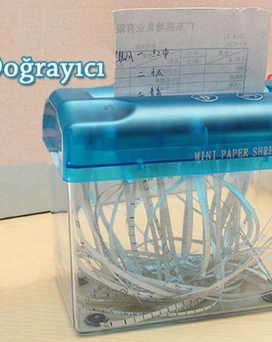 Mini Kağıt Doğrayıcı Hand Shredder