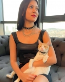 Çivi ve Zincir Detaylı Şık Anne - Kedi Choker Set - APFT1042