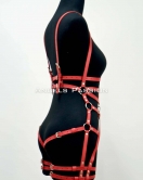 Deri Body Harness, Deri Dansçı Kostüm, Pole Dans Kostüm - APFT502