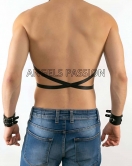 Deri Erkek Göğüs Üzeri Harness - APFTM80