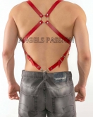 Deri Pantalona Bağlanan Seksi Erkek Harness - APFTM11