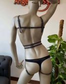 Direk Dans Kıyafetleri - Şık Reflektörlü Body Harness