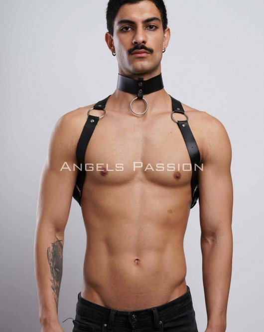 Erkek Choker ve Göğüs Harness, Erkek Parti Giyim - APFTM35