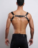 Erkek Deri Fantazi Göğüs Harness - APFTM8