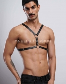 Erkek Deri Göğüs Harness, Erkek Fantazi Giyim, Clubwear, Partywear - APFTM44