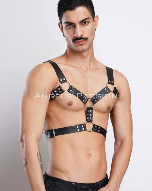 Erkek Deri Göğüs Harness, Erkek Parti Akseuar, Partywear - APFTM78