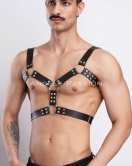 Erkek Deri Göğüs Harness, Erkek Parti Akseuar, Partywear - APFTM78