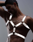 Erkek Göğüs Harness - Reflektörlü (Karanlıkta Yansıyan) Göğüs Harness - APFTM78