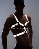 Erkek Göğüs Harness - Reflektörlü (Karanlıkta Yansıyan) Göğüs Harness - APFTM78