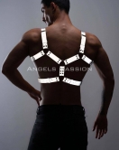 Erkek Göğüs Harness - Reflektörlü (Karanlıkta Yansıyan) Göğüs Harness - APFTM78