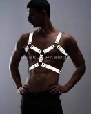 Erkek Göğüs Harness - Reflektörlü (Karanlıkta Yansıyan) Göğüs Harness - APFTM78