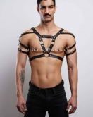 Erkek Harness, Erkek PartyWear, Deri Erkek Parti Elbise Aksesuarı - APFTM6