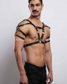 Erkek Harness, Erkek PartyWear, Deri Erkek Parti Elbise Aksesuarı - APFTM6